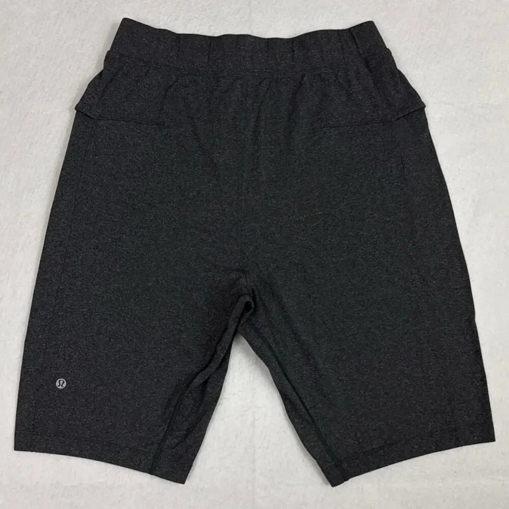 Lululemon Mens Medium Intent Shorts Heathered Black 11